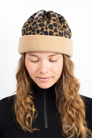 Eivy Beanie Sherpa Neckwarmer – Leopard Eivy Beanie Sherpa Neckwarmer – Leopard