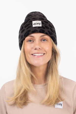 Eivy Watcher Beanie - Black Leopard