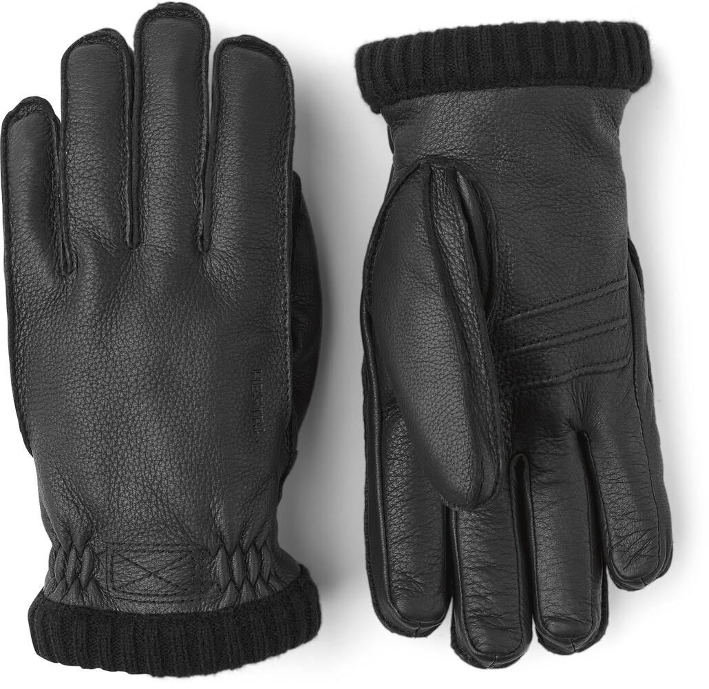 Hestra Deerskin Primaloft Rib - Black Hestra Deerskin Primaloft Rib - Black
