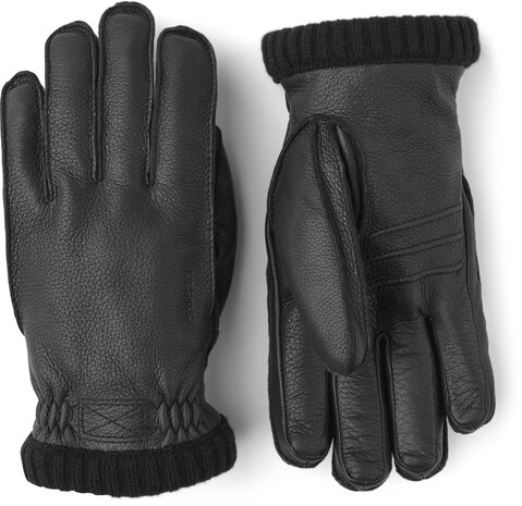Hestra Deerskin Primaloft Rib - Black Hestra Deerskin Primaloft Rib - Black