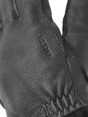 Hestra Deerskin Primaloft Rib - Black Hestra Deerskin Primaloft Rib - Black