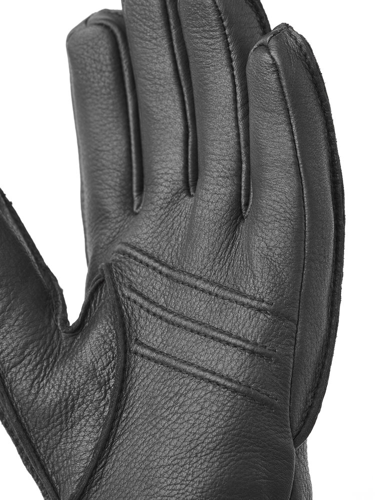 Hestra Deerskin Primaloft Rib - Black Hestra Deerskin Primaloft Rib - Black