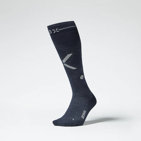 Stox Merino Skiing Socks Women - Navy / White Stox Merino Skiing Socks Women - Navy / White