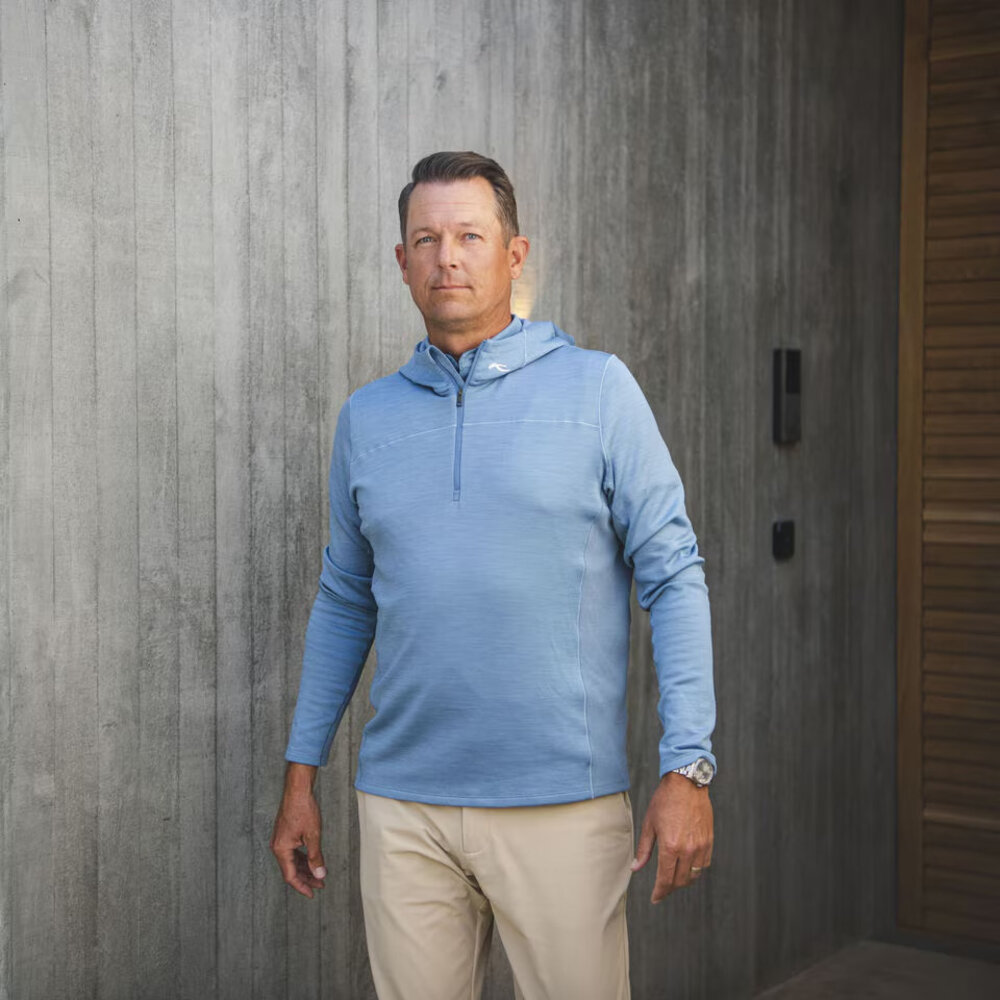 Kjus Liam Hooded Midlayer Half-Zip - Admiral Blue Kjus Liam Hooded Midlayer Half-Zip - Admiral Blue