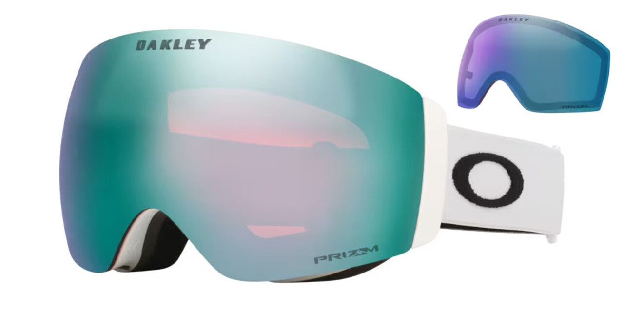 Oakley Flight Deck Pro M - Matte White / Prizm Sapphire & Prizm Iced