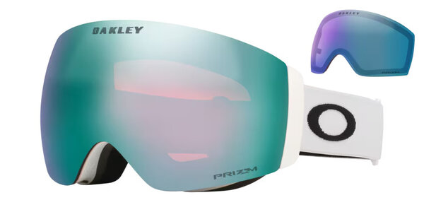 Oakley Flight Deck Pro M - Matte White / Prizm Sapphire & Prizm Iced