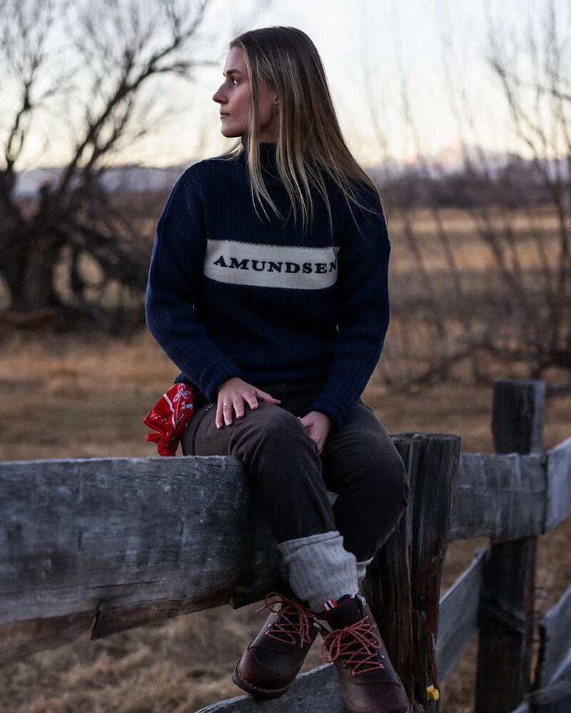Amundsen Heroes Ski Turtle Neck – Natural/Navy Amundsen Heroes Ski Turtle Neck – Natural/Navy
