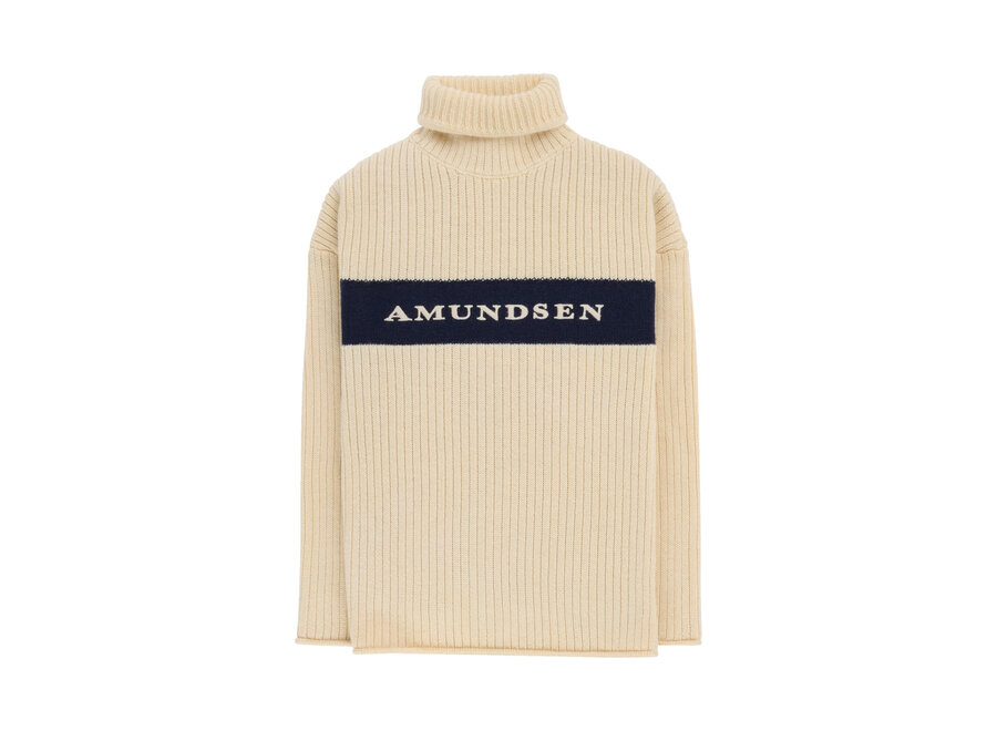 Women's Heroes Ski Turtle Neck – Natural/Navy