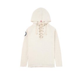 Amundsen Women's Boiled Hoodie Laced – Oatmeal