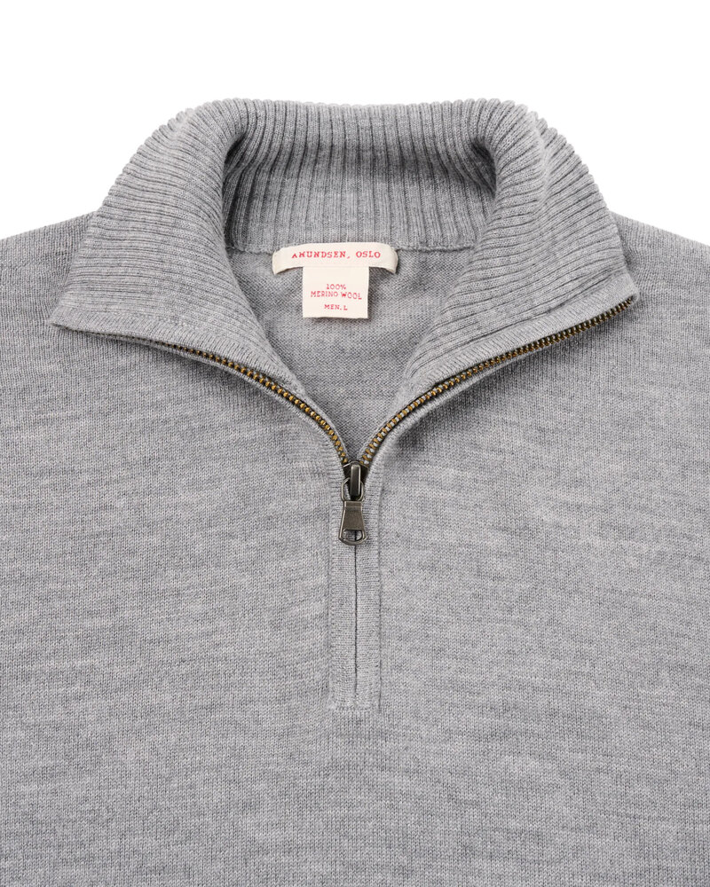 Amundsen Amundsen Peak Half Zip - Light Grey Amundsen Amundsen Peak Half Zip - Light Grey