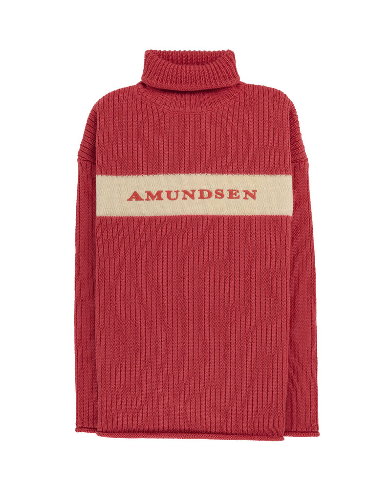 Amundsen Heroes Ski Turtle Neck - Weathered Red/Natural