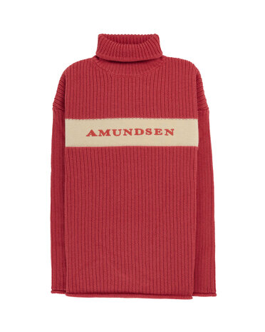 Amundsen Heroes Ski Turtle Neck - Weathered Red/Natural