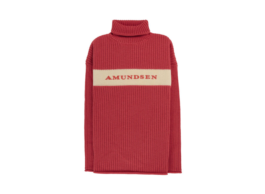 Men's Heroes Ski Turtle Neck - Weathered Red/Natural - 25/26