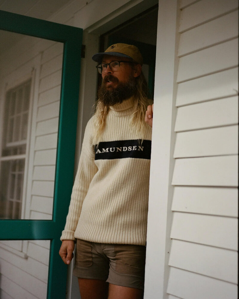 Amundsen Heroes Ski Turtle Neck - Weathered Red/Natural