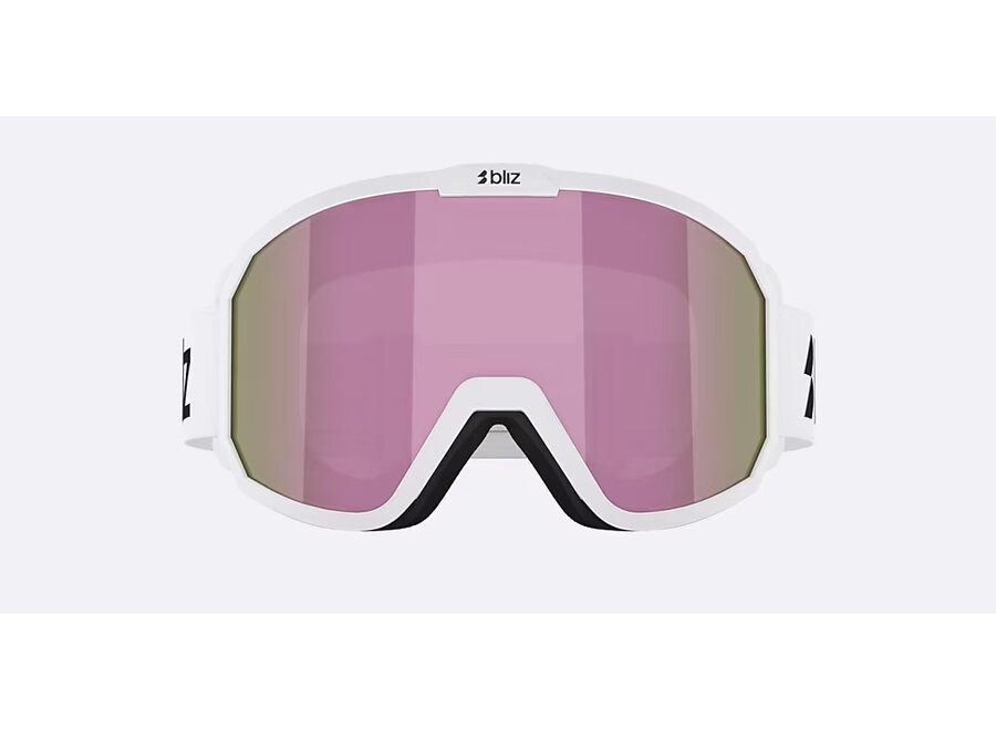 RAVE - Matt White Black Logo - Brown Pink