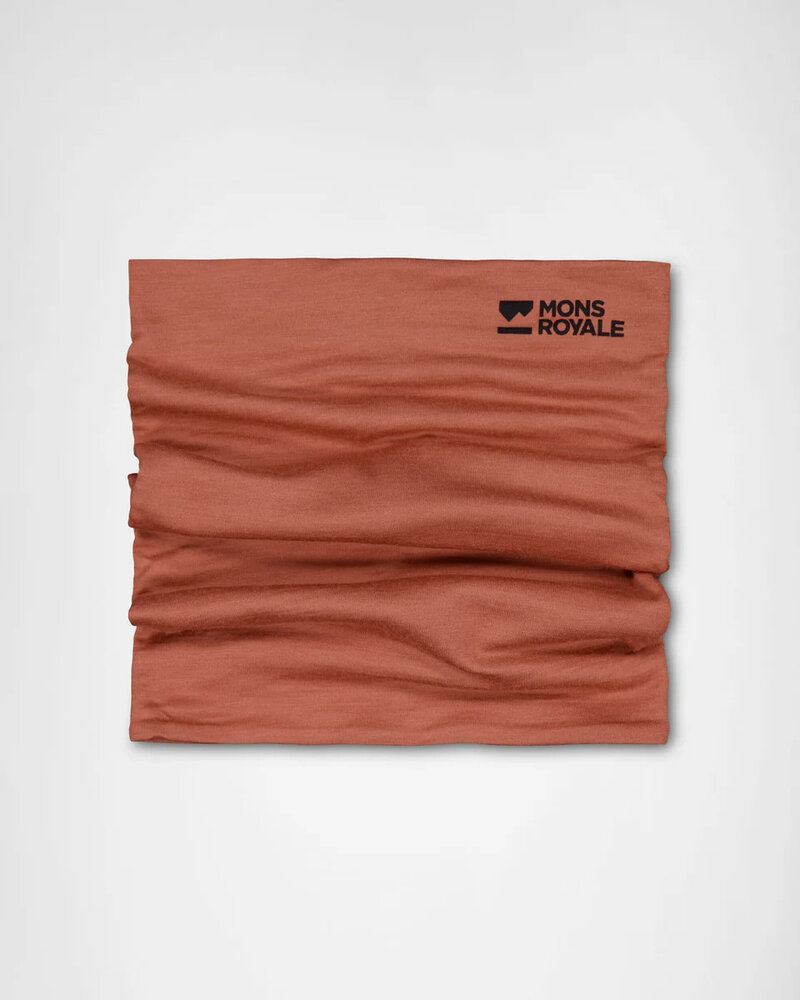 Mons Royale Double Up Merino Neckwarmer - Canyon Rose