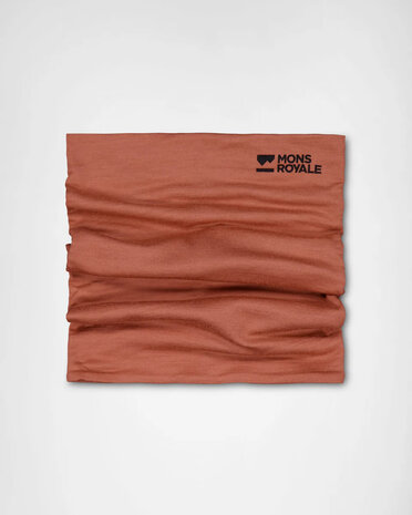 Mons Royale Double Up Merino Neckwarmer - Canyon Rose