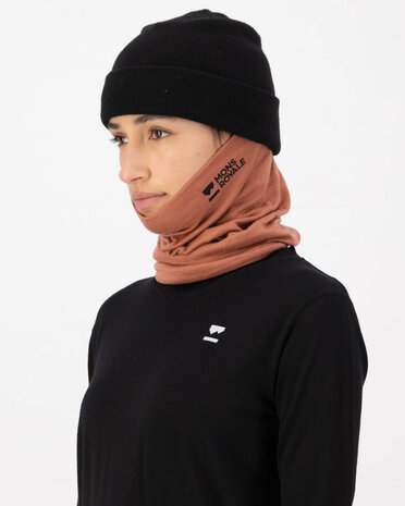 Mons Royale Double Up Merino Neckwarmer - Canyon Rose