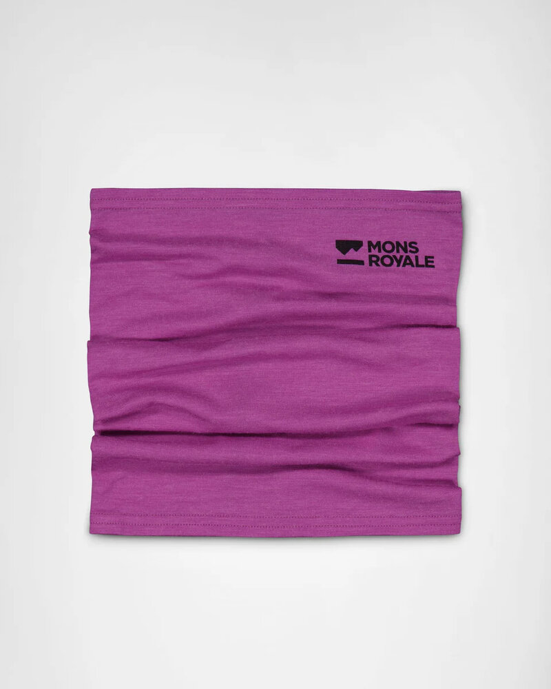 Mons Royale Daily Dose Merino Neckwarmer - Purple Bolt