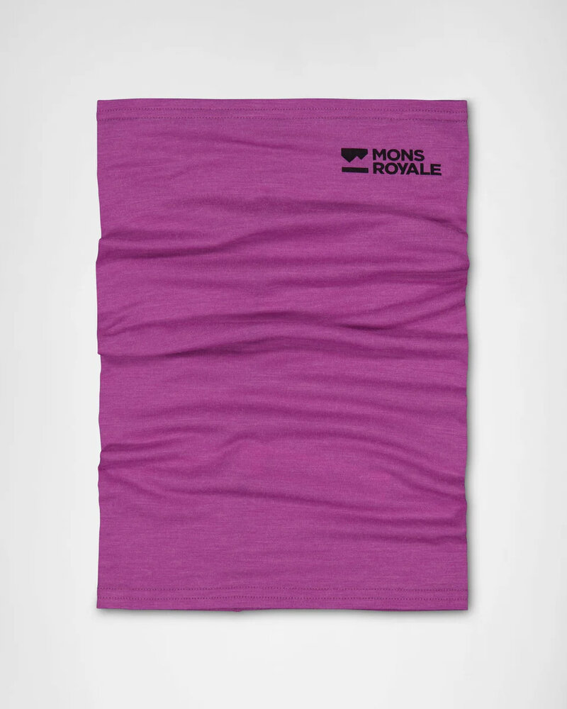 Mons Royale Daily Dose Merino Neckwarmer - Purple Bolt
