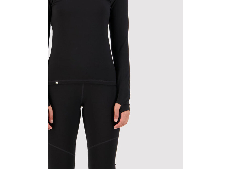 Cascade Merino Base Layer Mock Neck Long Sleeve