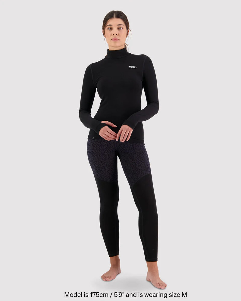 Mons Royale Cascade Merino Base Layer Mock Neck Long Sleeve Mons Royale Cascade Merino Base Layer Mock Neck Long Sleeve