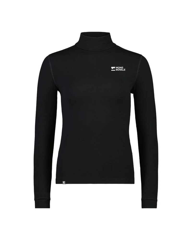 Mons Royale Cascade Merino Base Layer Mock Neck Long Sleeve Mons Royale Cascade Merino Base Layer Mock Neck Long Sleeve