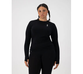 Mons Royale Cascade Merino Base Layer Long Sleeve - Black