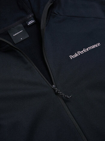 Peak Performance Light Zip Hood Men’S - Black