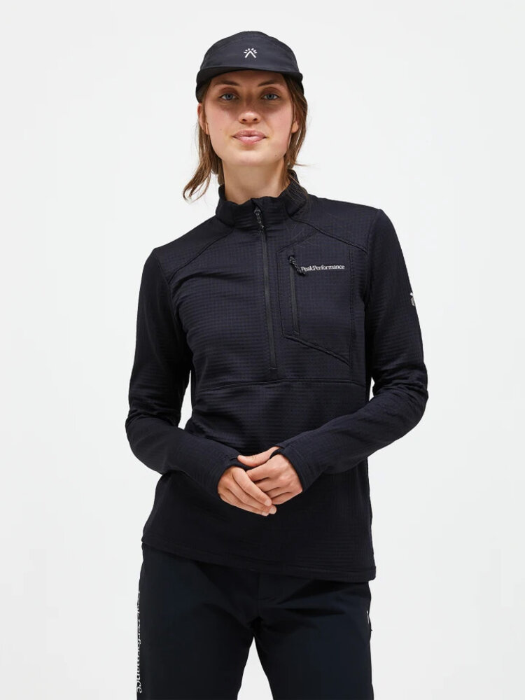Peak Performance Trail Polartec Half Zip Women’S - Black Peak Performance Trail Polartec Half Zip Women’S - Black