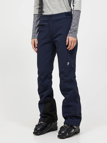 Peak Performance Stretch Softshell Ski Pants Women’S - Blue Shadow