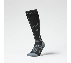 Stox Merino Skiing Socks Men - Black / White Stox Merino Skiing Socks Men - Black / White