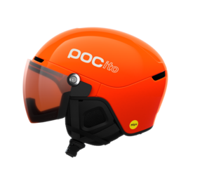 POC POCito Obex Visor - Fluorescent Orange - Clarity POCito/Partly Sunny/Light Orange - 25/26