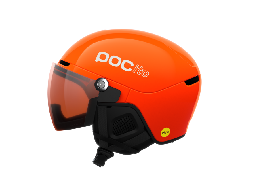 POCito Obex Visor - Fluorescent Orange - Clarity POCito/Partly Sunny/Light Orange - 25/26