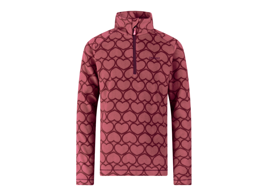 PRTRemissy JR 1/4 zip active top - Rebelpurple