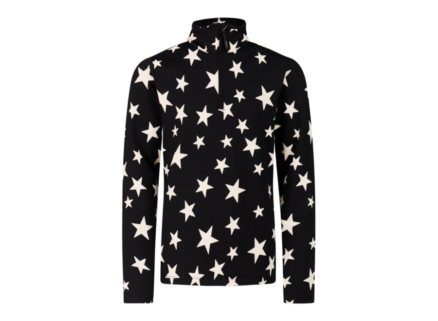 PRTTopsy JR 1/4 zip active top - True Black