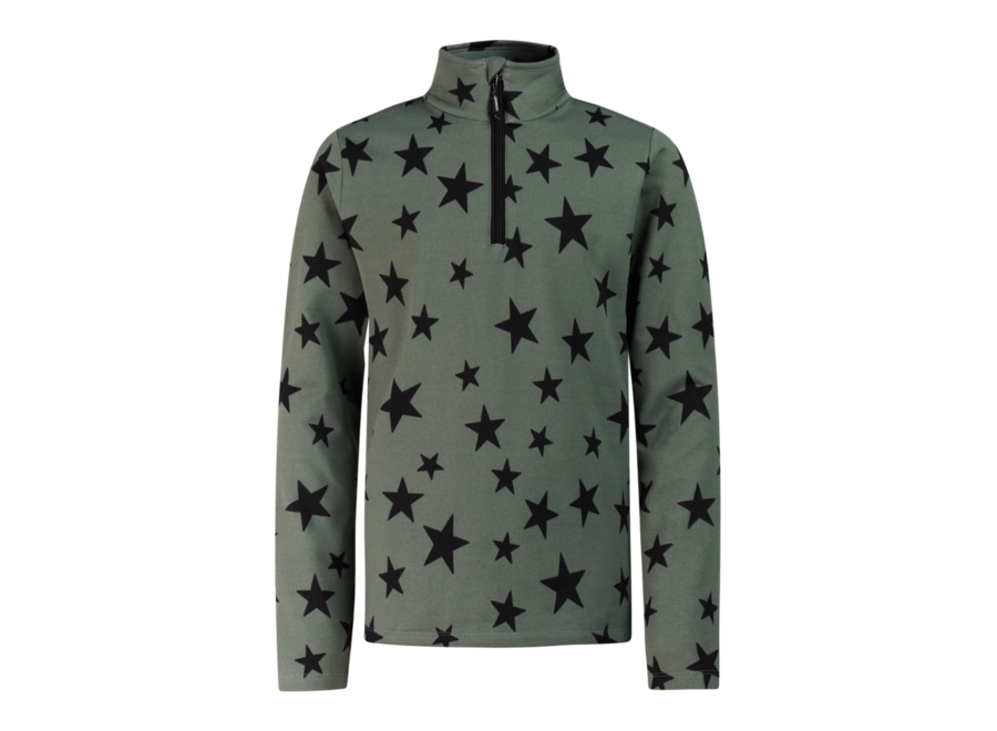 PRTTopsy JR 1/4 zip active top - Evergreen