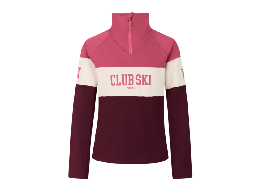 PRTRobena JR 1/4 zip active top - Rebelpurple