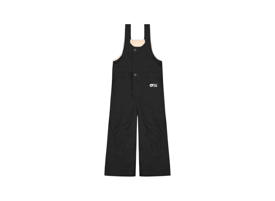 Snowy Toddler Bib Pants - Black