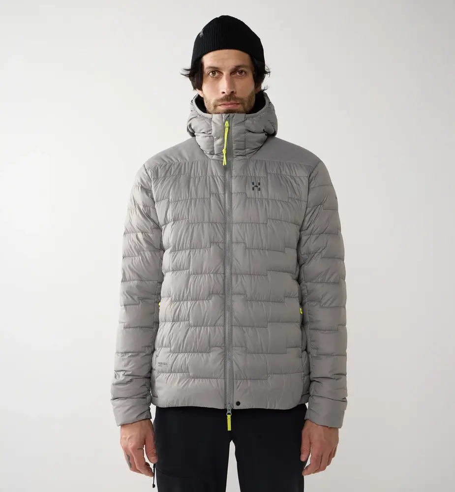 Haglöfs Roc Flash Down Hood - Stone Brick