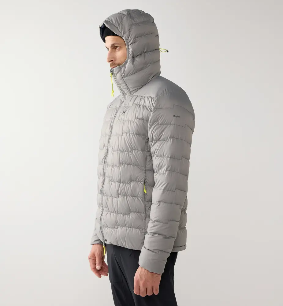 Haglöfs Roc Flash Down Hood - Stone Brick
