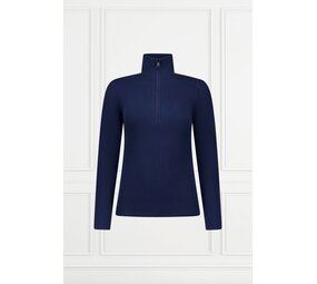 Airforce Ruby Ribbed Pully - Insignia Blue/White