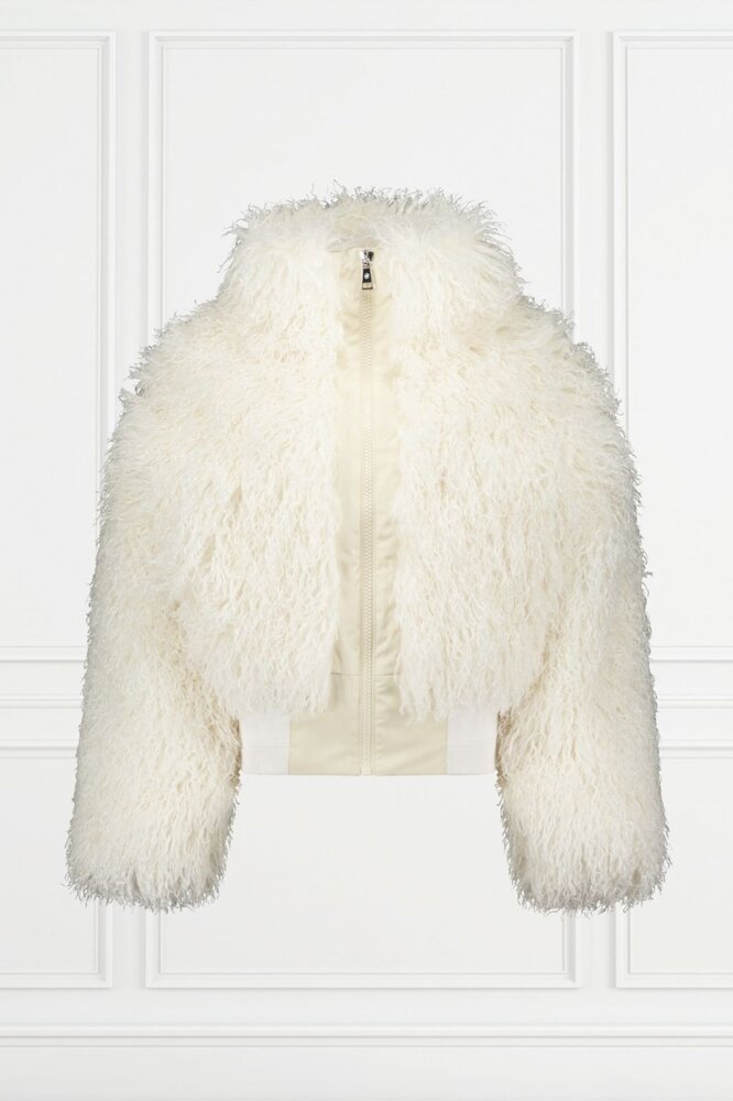 Airforce Cleo Faux Fur Ski Jacket - Whitecap Gray