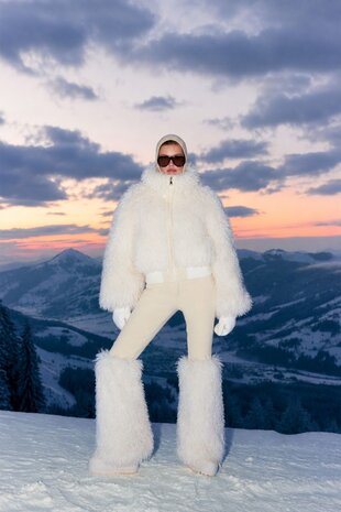 Airforce Cleo Faux Fur Ski Jacket - Whitecap Gray