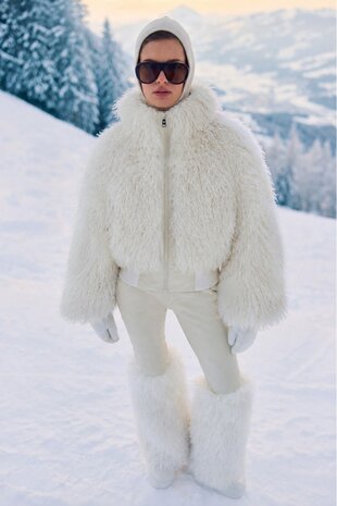 Airforce Cleo Faux Fur Ski Jacket - Whitecap Gray