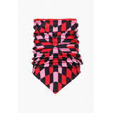 Goldbergh Noa Neckwarmer - Spiral Chess Red Goldbergh Noa Neckwarmer - Spiral Chess Red