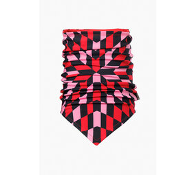Goldbergh Noa Neckwarmer - Spiral Chess Red Goldbergh Noa Neckwarmer - Spiral Chess Red
