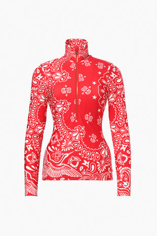 Goldbergh Toriko Ski Pully - Bandana Paisley Flame