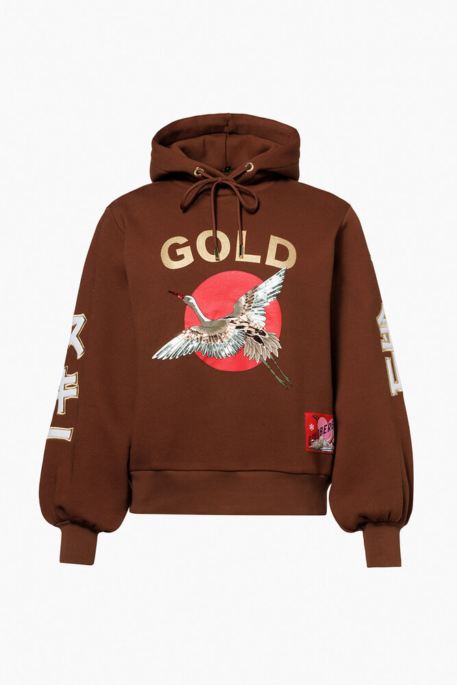Goldbergh Tobu Hooded Sweater - Deep Mocha