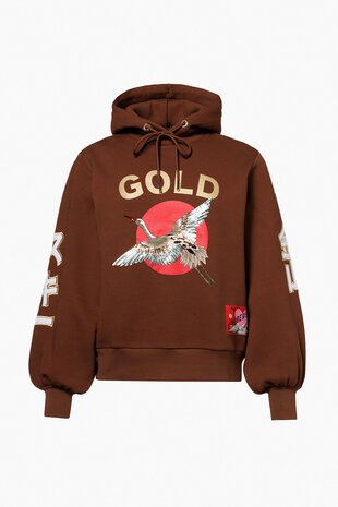 Goldbergh Tobu Hooded Sweater - Deep Mocha